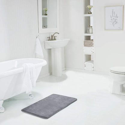 Memory Foam Non Slip Bath Mat Soft Bathroom Floor Rug Washable