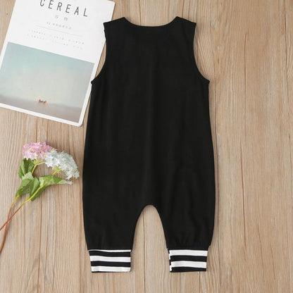 New Baby Boys Girls Outfits Clothes Newborn Baby Kids Rompers Toddler Solid Striped Sleeveless Cotton Jumpsuit Playsuit For Kids