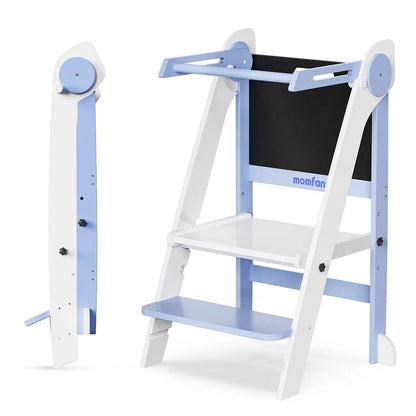 Momfann Foldable Toddler Tower with Chalkboard