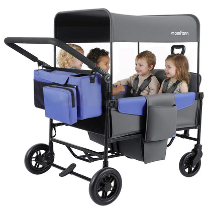 Momfann 4-Seater All-Terrain Stroller Wagon for Kids