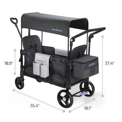 Momfann 2-Seater All-Terrain Stroller Wagon for Kids
