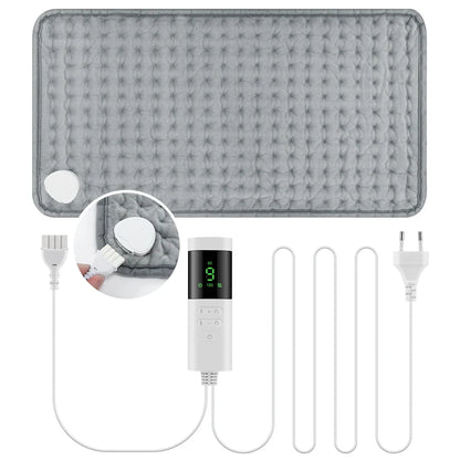 30*60cm Electric Heating Pads for Back Neck Shoulder Home Office Washable Winter Warm Blanket 4 Timer 9 Temperature Control