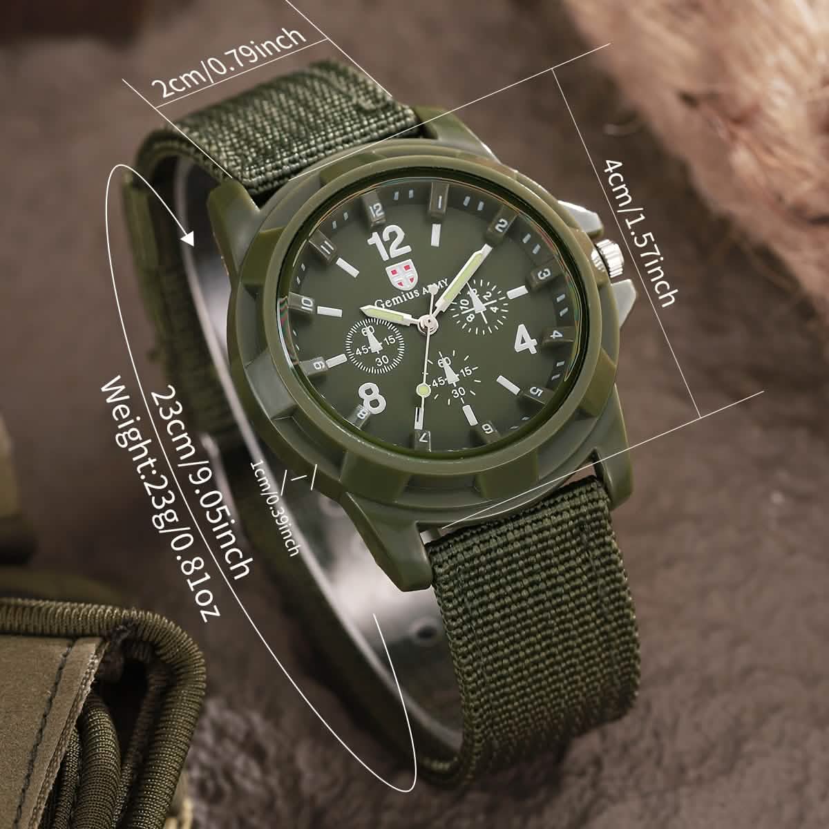 Men's Nylon Casual Sport Quartz Wrist Watch